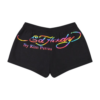Dagger Girl Fleece Short Black | Ed Hardy