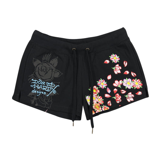 Phoenix Fleece Short BLACK | Ed Hardy