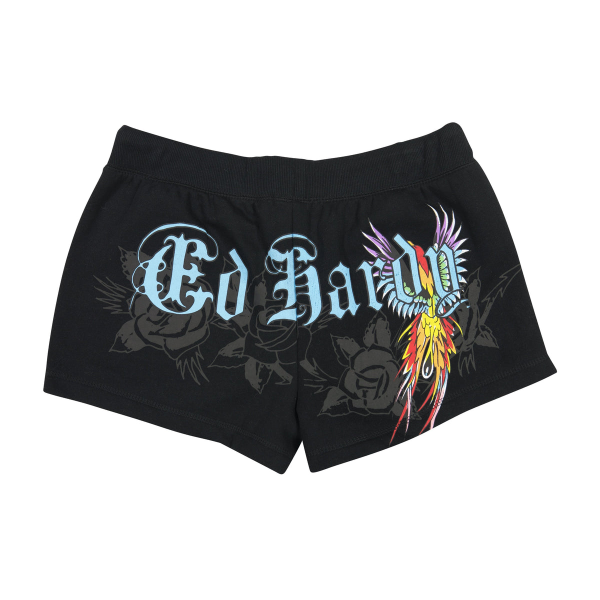 Phoenix Fleece Short BLACK | Ed Hardy