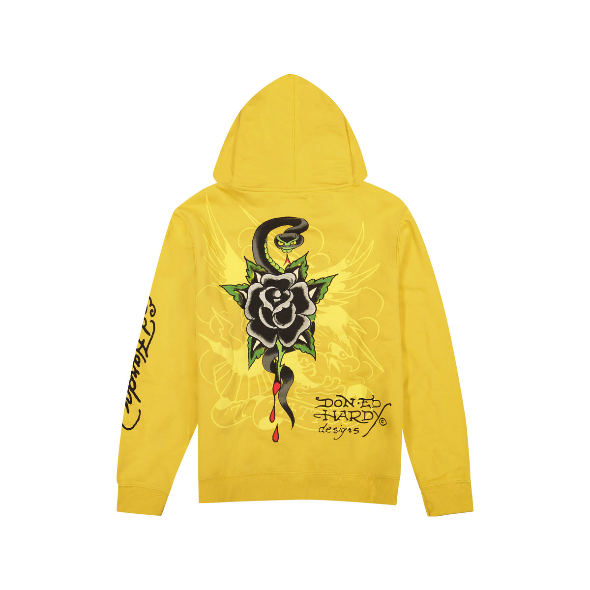 Sacred Heart Men's Hoodie GOLDEN YELLOW | Ed Hardy