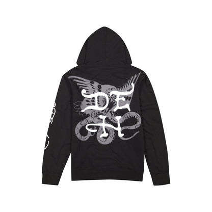 Tiger Head Men's Hoodie BLACK | Ed Hardy