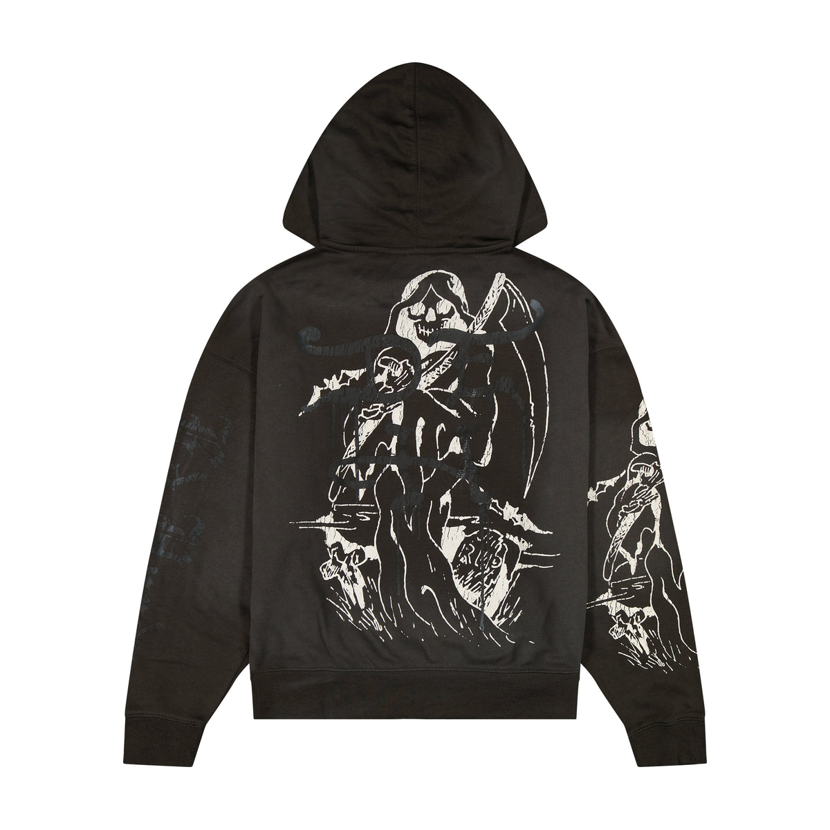 Skeles Boxy Zip Hoodie - Sunfade Grey SUNFADE GREY | Ed Hardy