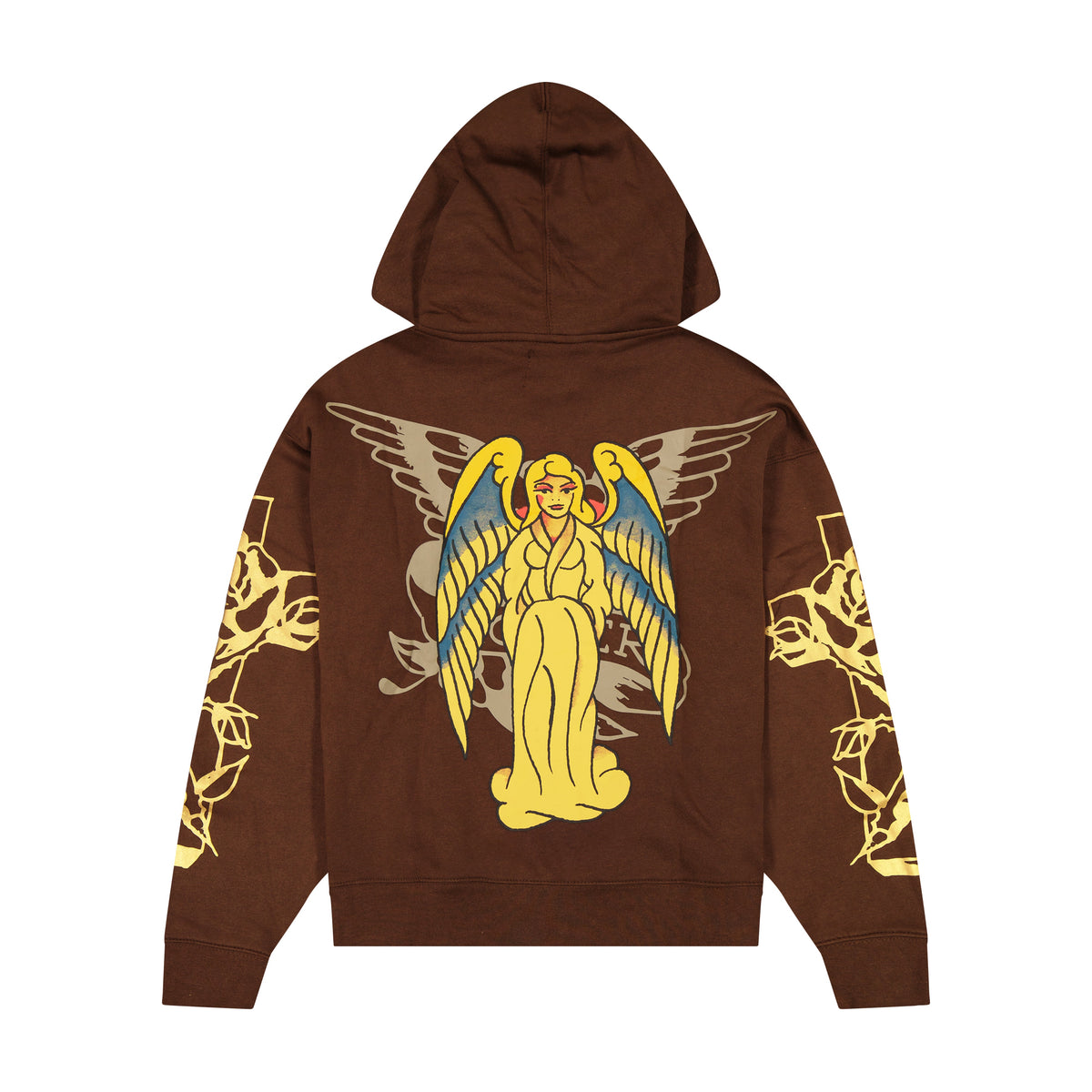 Mary Boxy Fleece Hoodie COCOA | Ed Hardy