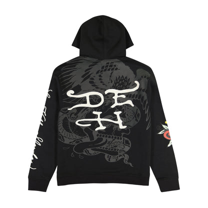 Tiger Dagger Hoodie BLACK | Ed Hardy