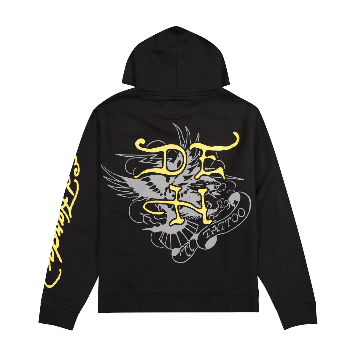 Pierced Eagle Mens Hoodie - Black BLACK | Ed Hardy