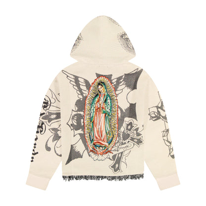 Mother of God Tapestry Hoodie IVORY | Ed Hardy