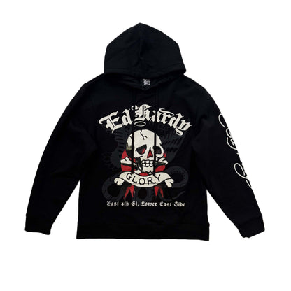 DG Skull Men's Hoodie BLACK | Ed Hardy