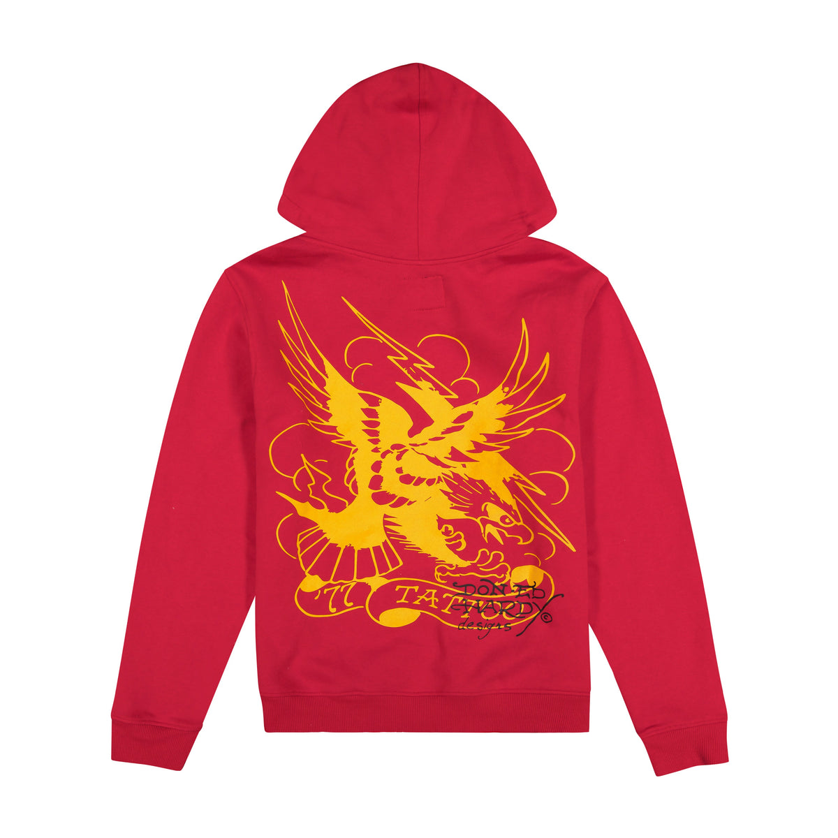 Tiger Mountain Zip Front Hoodie RED | Ed Hardy