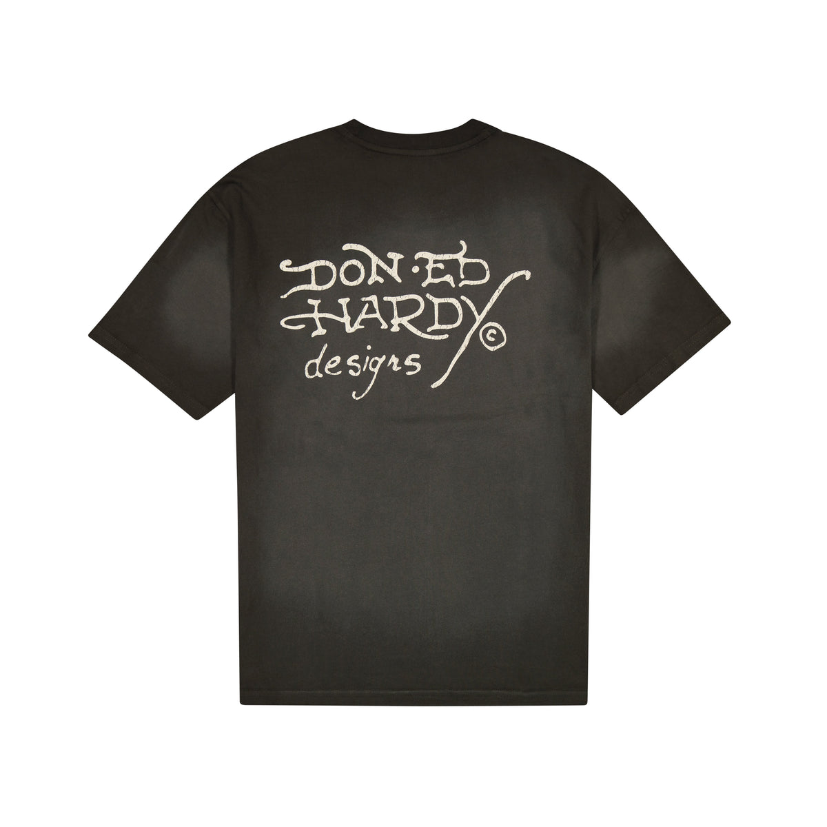 Panther Flame Boxy Tee SUNFADE GREY | Ed Hardy