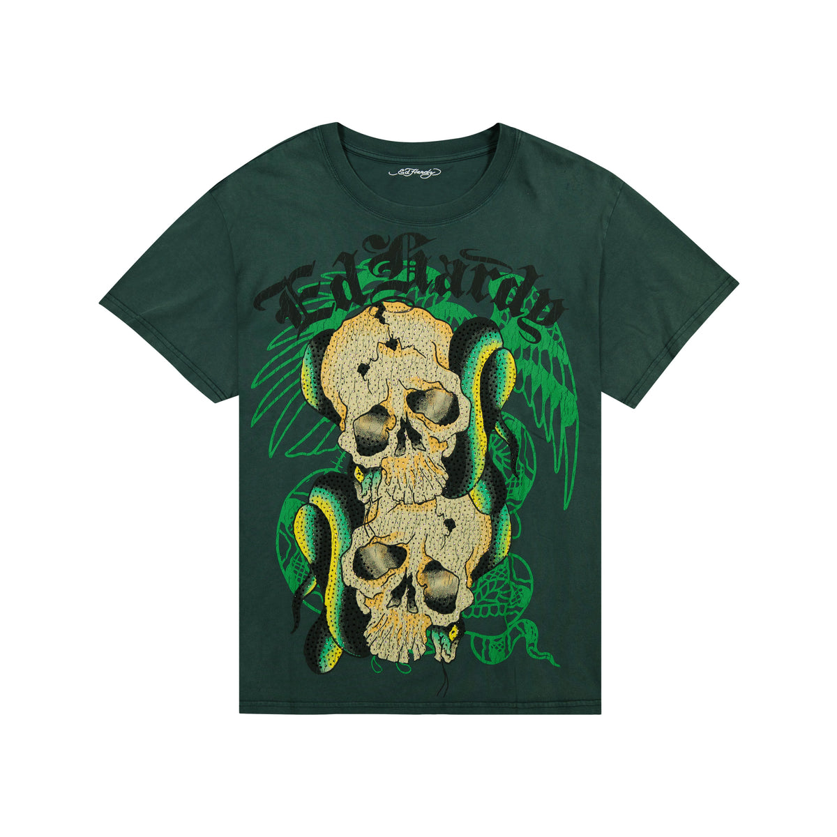 Skulls Boxy Tee VTG HUNTER | Ed Hardy