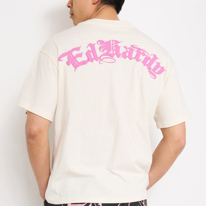 Panthers Puff Print Boxy Tee | Men's Y2K Boxy Tee | Ed Hardy IVORY | Ed Hardy