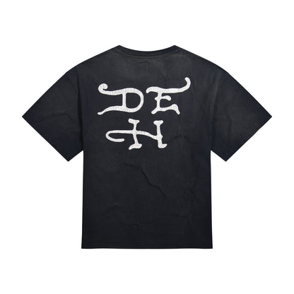 Dagger Pinup Boxy Tee | Men's Y2K Tee | Ed Hardy SUNFADE BLACK | Ed Hardy