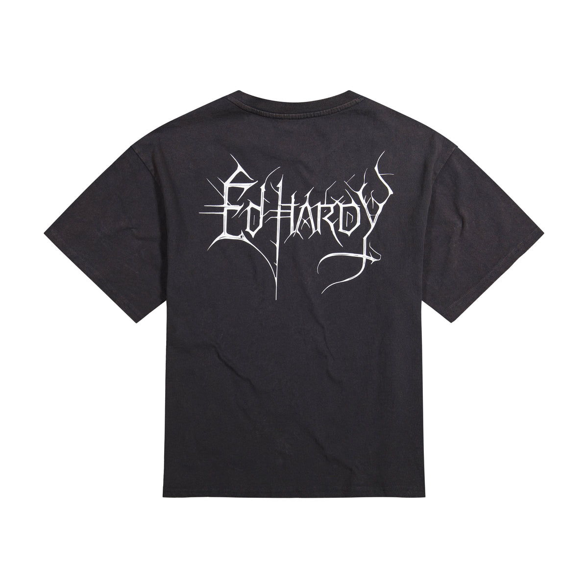 Cross Skulls Boxy Tee | Men's Y2K Tee | Ed Hardy MINERAL GREY | Ed Hardy