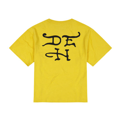 Dragons Rhinestone Boxy Tee | Men's Y2K Tee | Ed Hardy MUSTARD | Ed Hardy
