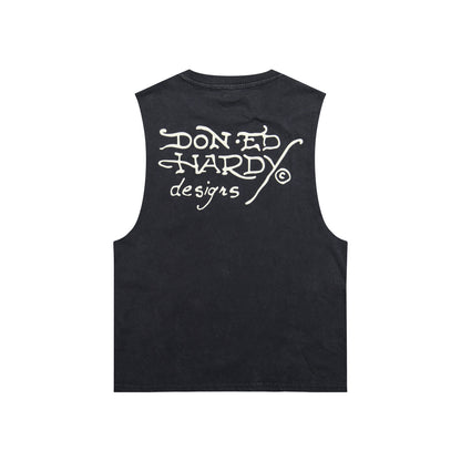 Wolves Mens Cut Off Tee | Men's Tee | Ed Hardy MINERAL GREY | Ed Hardy