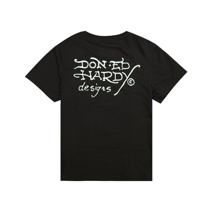 Skull Snakes Mens Rhinestone SS Tee BLACK | Ed Hardy