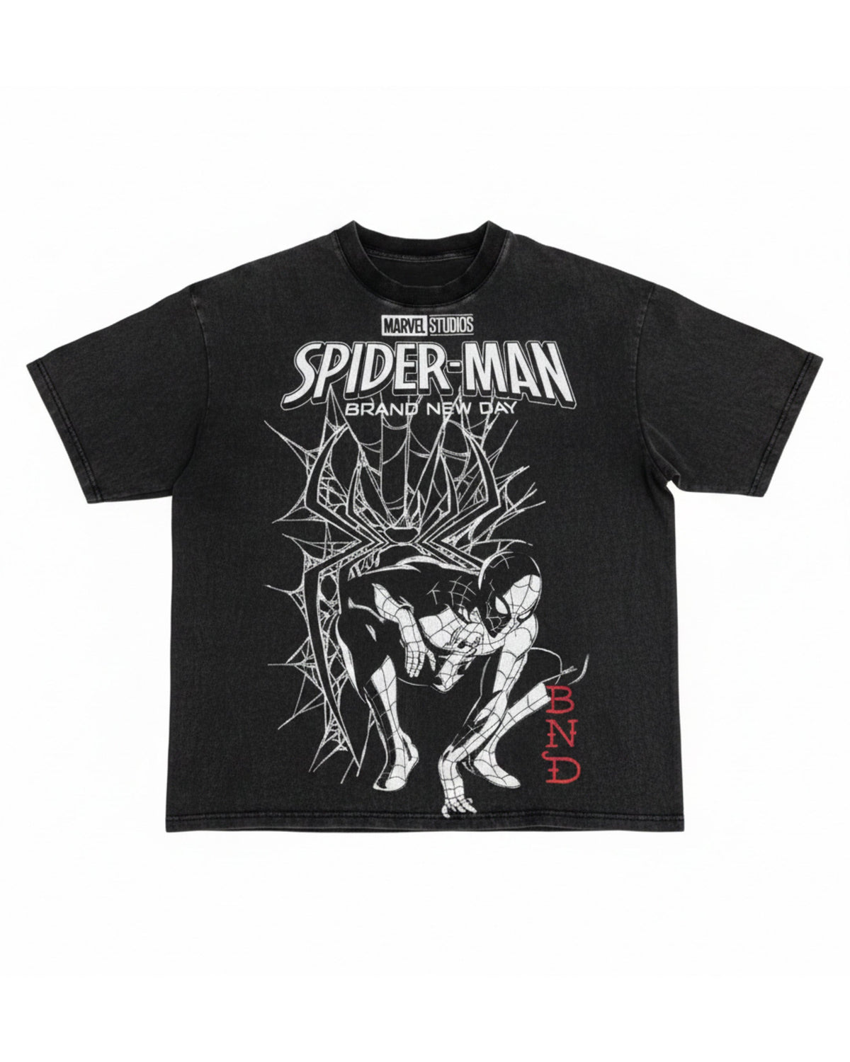 Heart Web Boxy Tee SUNFADE BLACK | Ed Hardy