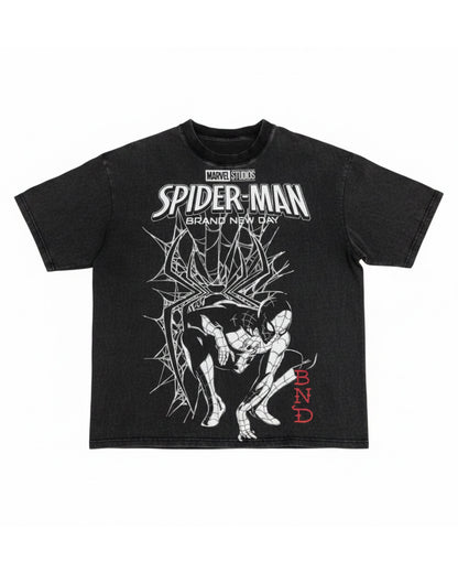 Heart Web Boxy Tee SUNFADE BLACK | Ed Hardy