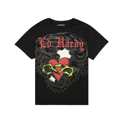 Sacred Heart Mens SS Tee BLACK | Ed Hardy