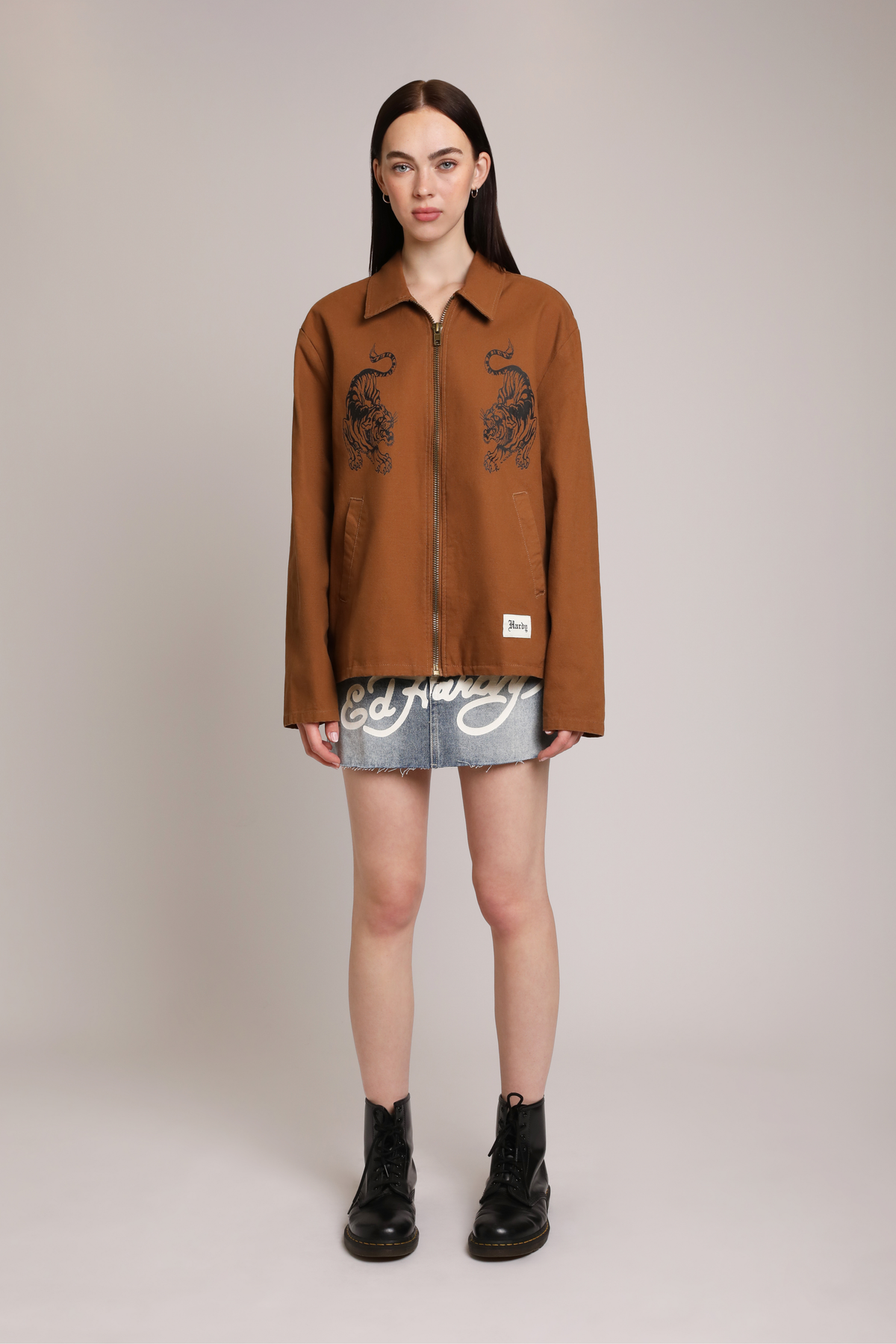 Panthers Workwear Jacket Cognac | Ed Hardy