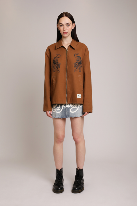Panthers Workwear Jacket Cognac | Ed Hardy