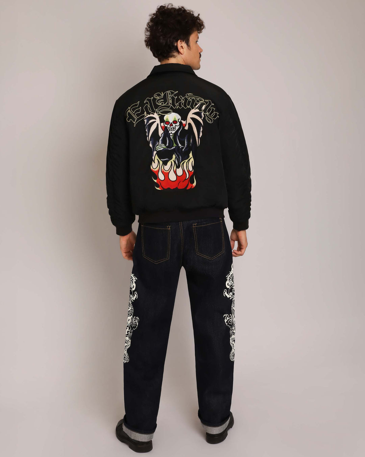 Fire Lord Bomber Jacket BLACK | Ed Hardy
