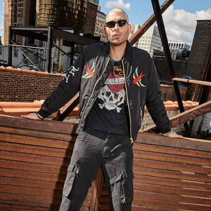 LKS Skull Bomber Jacket BLACK | Ed Hardy