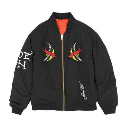 LKS Skull Bomber Jacket BLACK | Ed Hardy