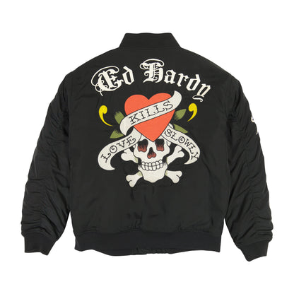 LKS Skull Bomber Jacket BLACK | Ed Hardy