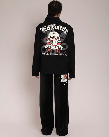 DG SKULL WORKWEAR JACKET Black | Ed Hardy