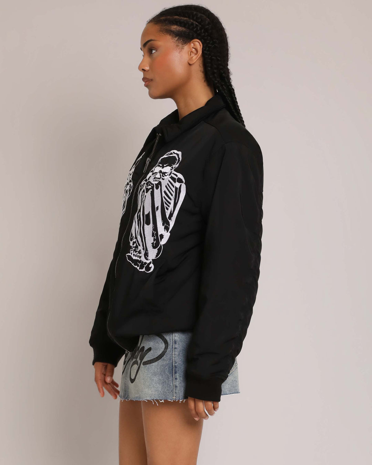Skeles Bomber Jacket BLACK | Ed Hardy
