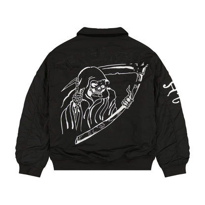 Skeles Bomber Jacket BLACK | Ed Hardy