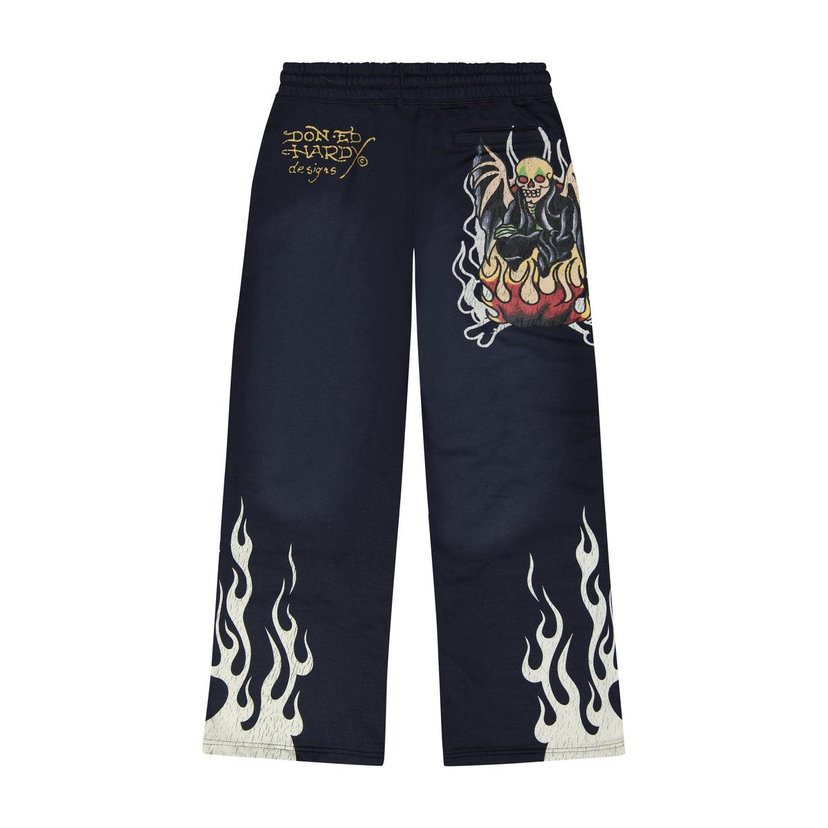 Fire Lord Baggy Sweatpants | Men's Y2K Sweatpants | Ed Hardy SUNFADE NAVY | Ed Hardy