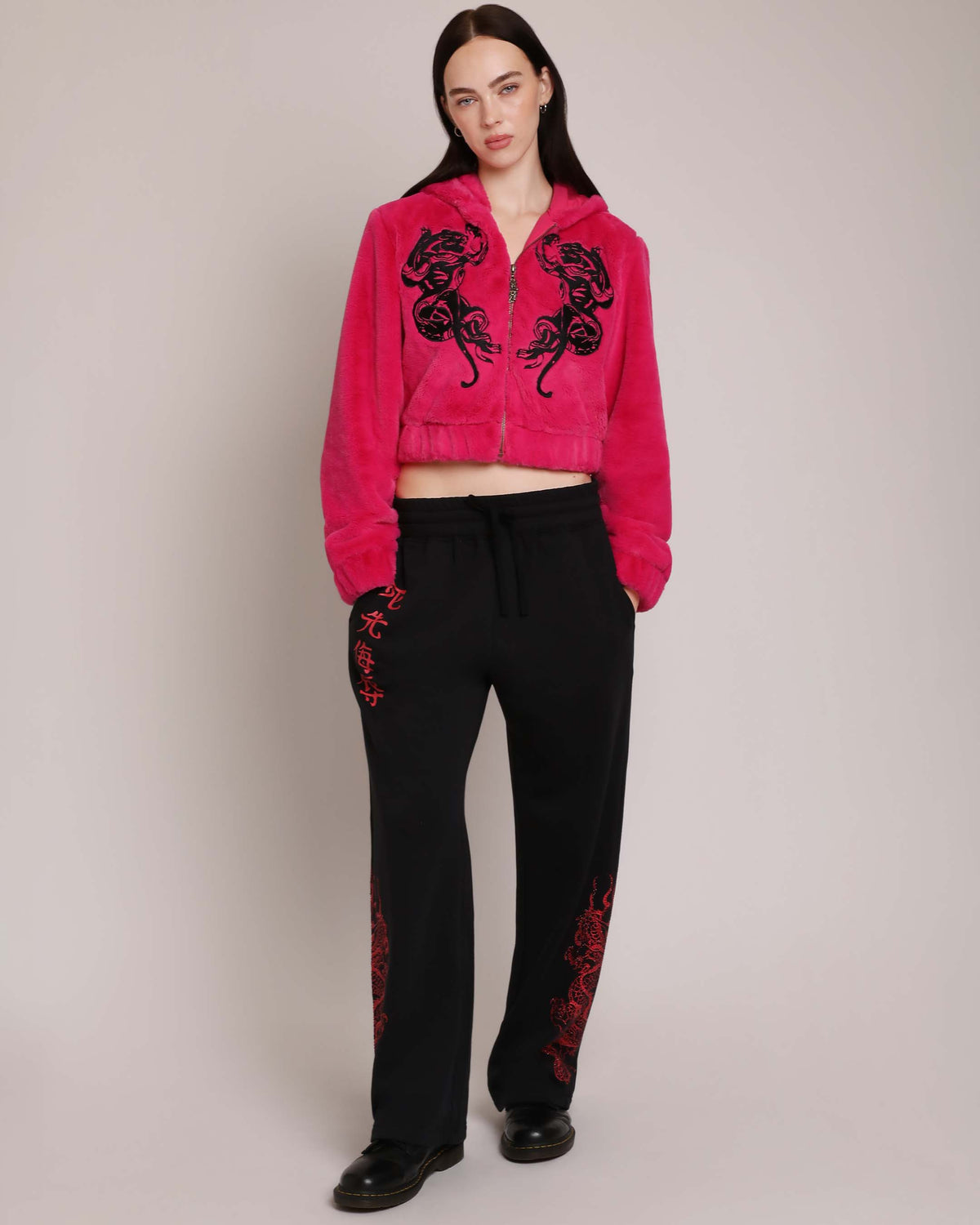 Dragons Baggy Sweatpant, Black BLACK | Ed Hardy
