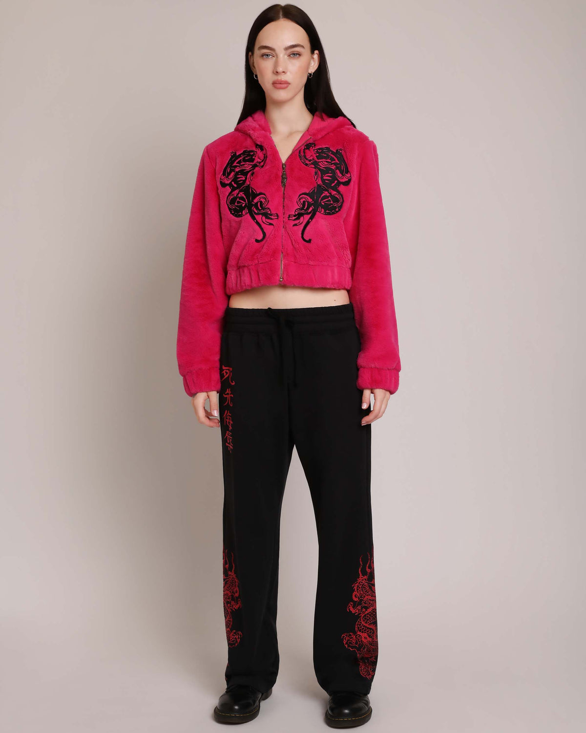 Dragons Baggy Sweatpant, Black BLACK | Ed Hardy