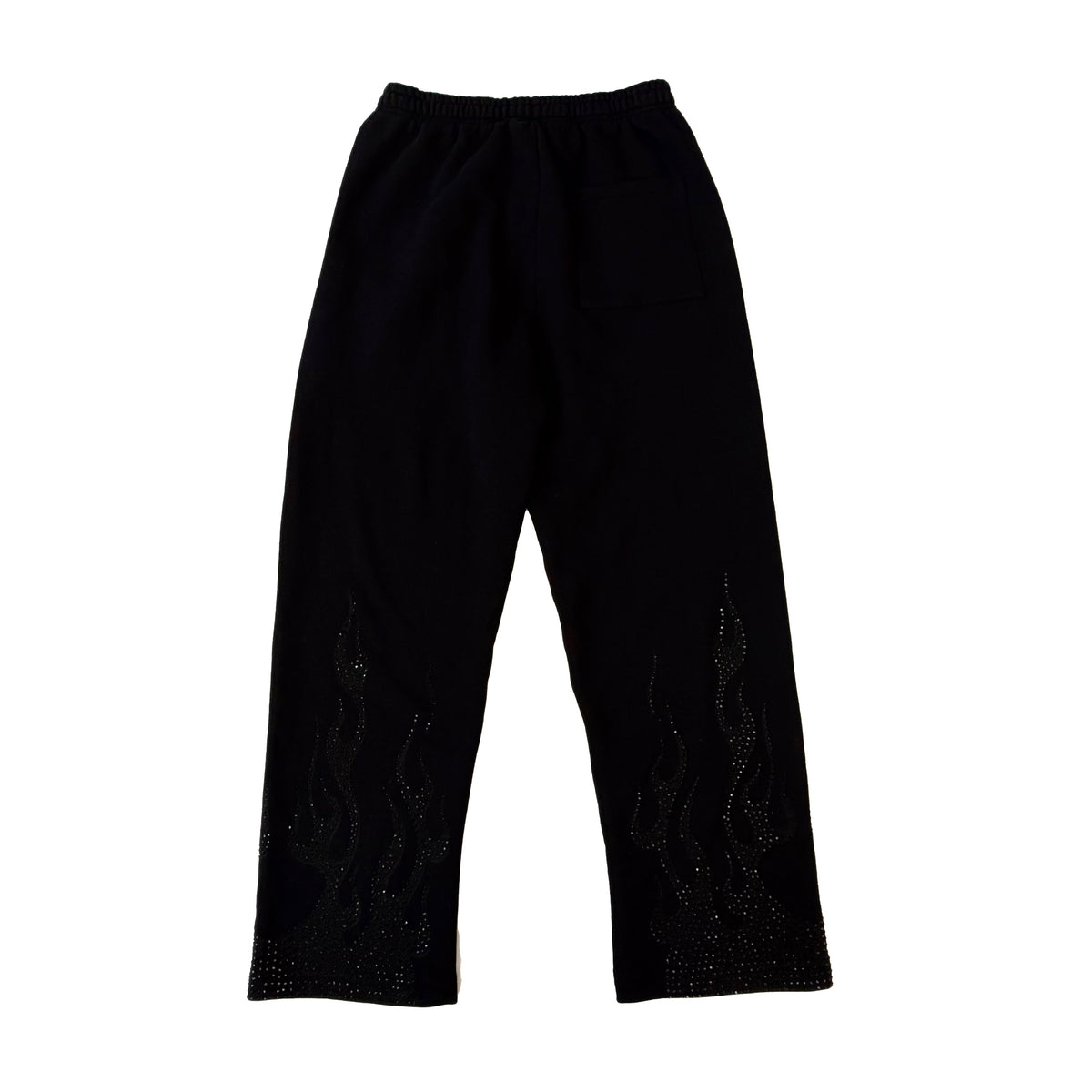 Flames Rhinestone Sweatpants VTG BLACK | Ed Hardy
