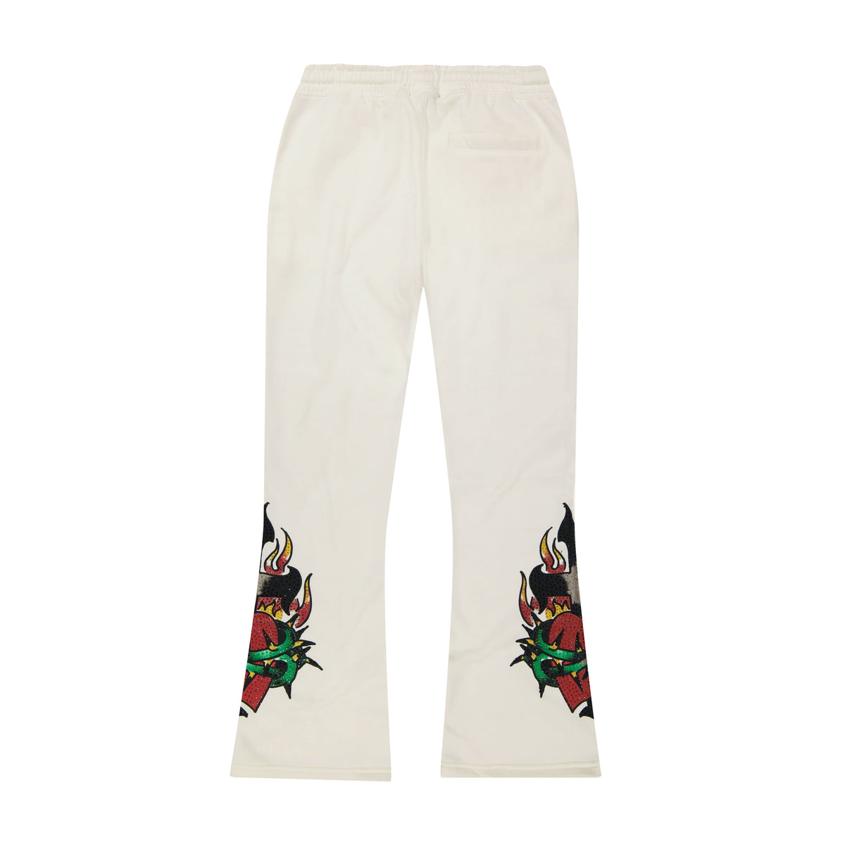 Mary Bootcut Sweatpants IVORY | Ed Hardy