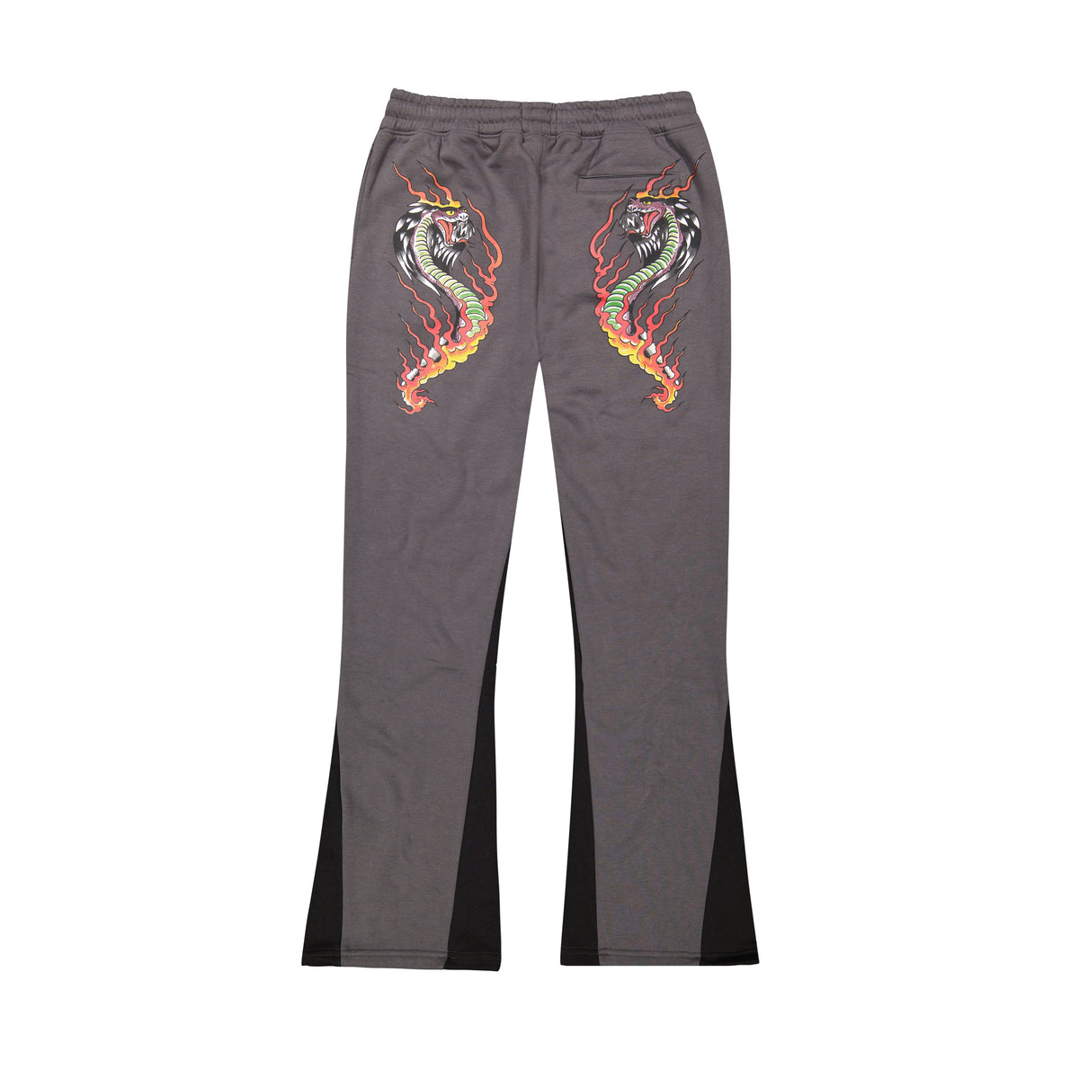 Dragon Flame Sweatpants CHARCOAL | Ed Hardy
