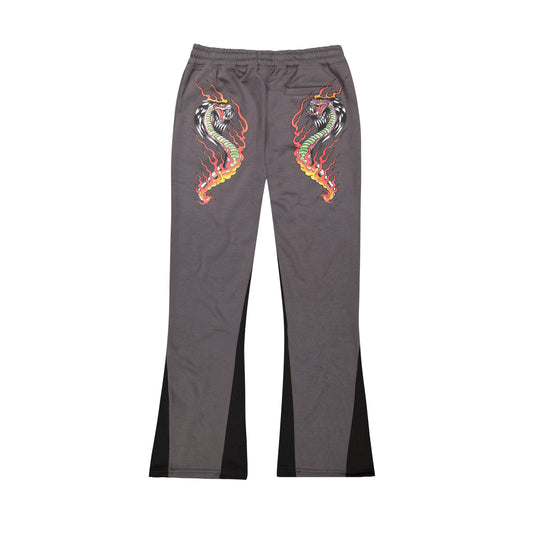Dragon Flame Sweatpants CHARCOAL | Ed Hardy