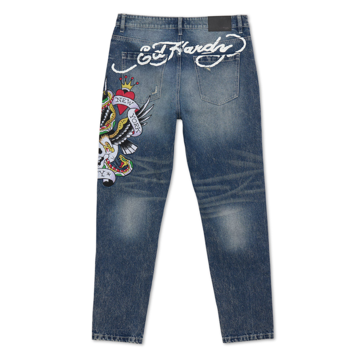 NYC Skull Slim Taper Jean MEDIUM VINTAGE | Ed Hardy
