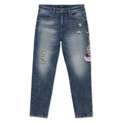 NYC Skull Slim Taper Jean MEDIUM VINTAGE | Ed Hardy
