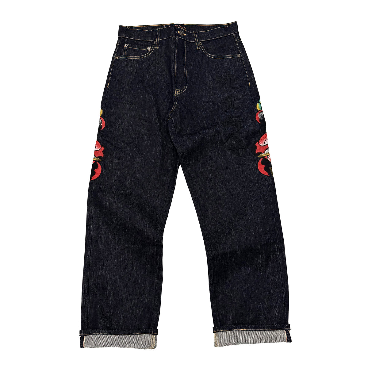 Skulls Selvage Denim RAW | Ed Hardy