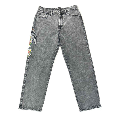 Battle Skull Loose Fit Jean GREY ACID | Ed Hardy