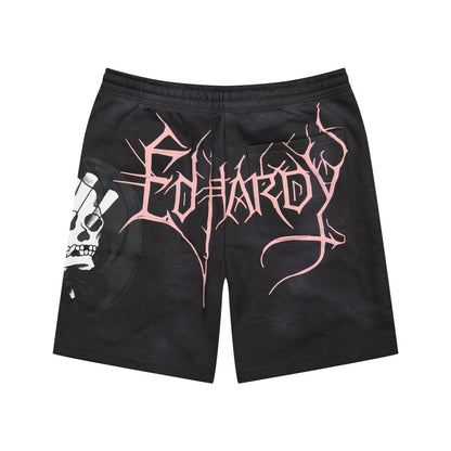Spider Skull Fleece Shorts | Men's Y2K Shorts | Ed Hardy MINERAL GREY | Ed Hardy