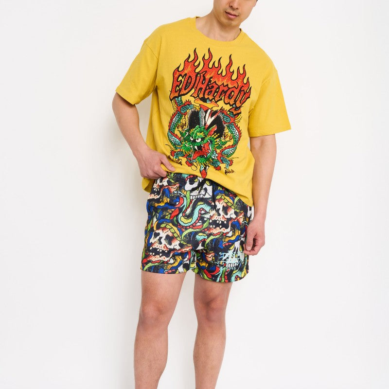 Skulls Mesh Shorts MULTI COLORED | Ed Hardy