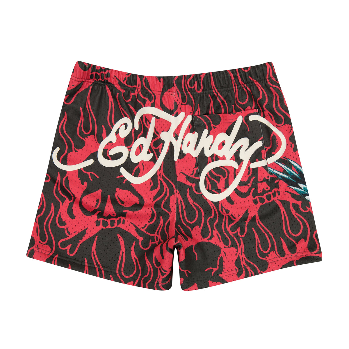 Panther Dragon Mesh Basketball Short PINK | Ed Hardy
