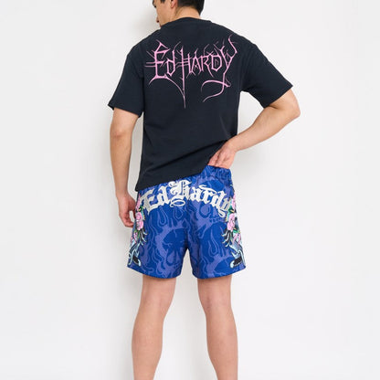 Panthers Mesh Shorts COBALT | Ed Hardy