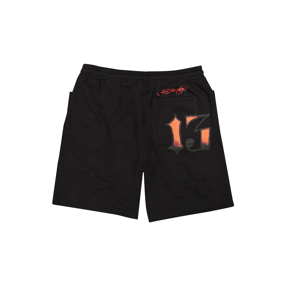 Swallows Fleece Shorts BLACK | Ed Hardy