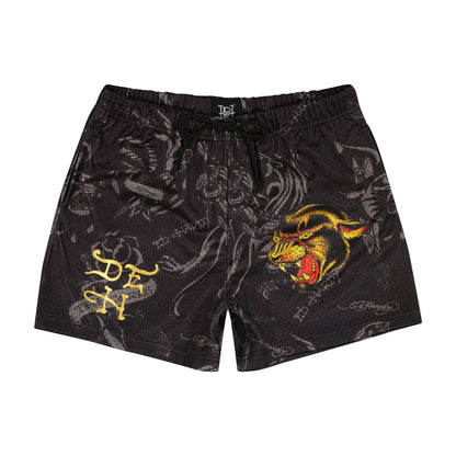 Panther Men's Mesh Short BLACK | Ed Hardy