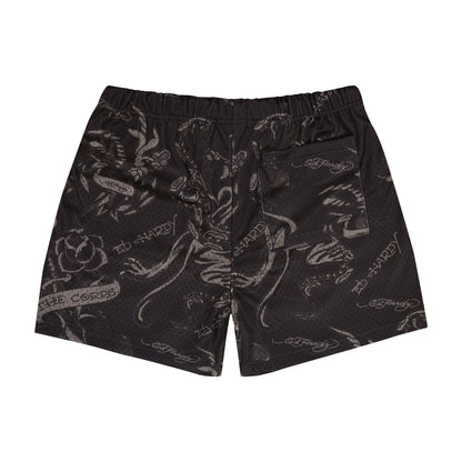 Panther Men's Mesh Short BLACK | Ed Hardy